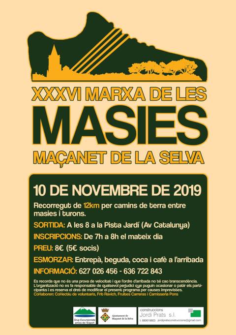 36ª Marxa Popular de les Masies