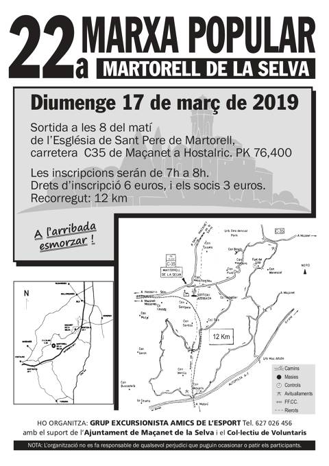 22ª Marxa Popular de Martorell de la Selva