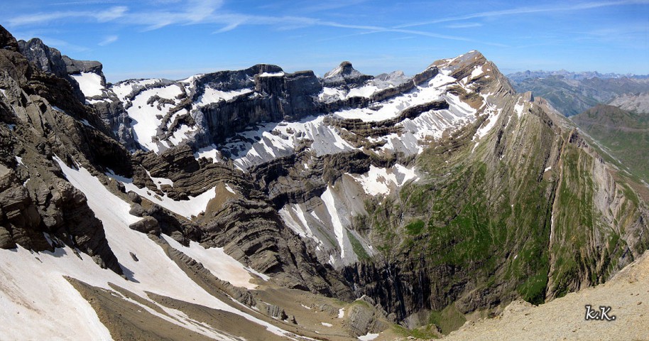 Perspectiva dels cims i el circ de Gavarnie amb la