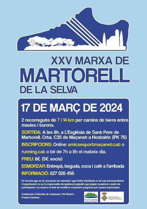 XXV Marxa de Martorell de la Selva